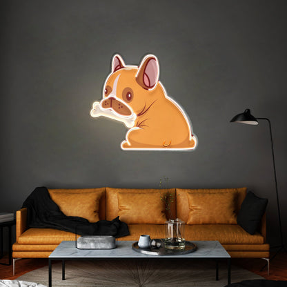 Dog Gnawing Bone Led Neon Sign Light Custom Led Signs - Shineneon