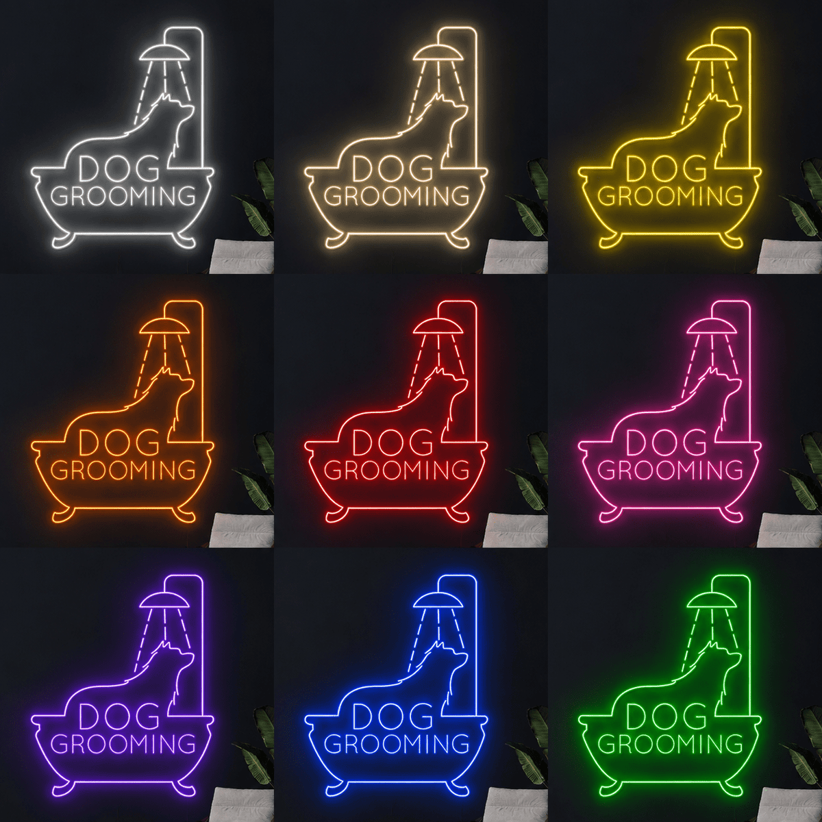 Dog Grooming LED Neon Sign - Shineneon