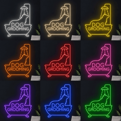 Dog Grooming LED Neon Sign - Shineneon