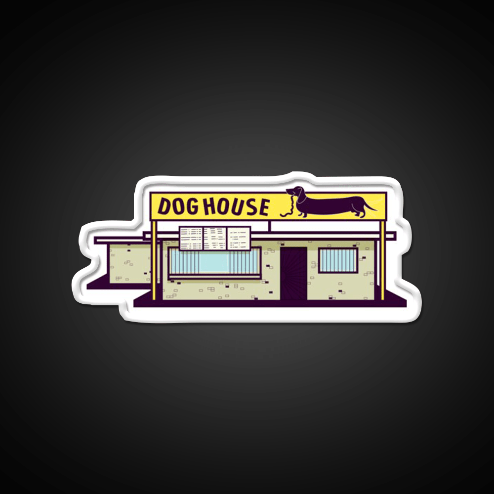 Dog House Albuquerque Fast Food Led Neon Sign For Burger Place Rgb Color - Shineneon