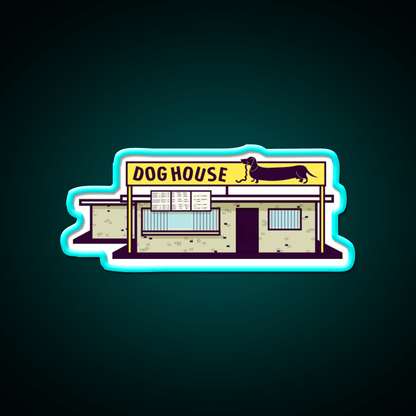 Dog House Albuquerque Fast Food Led Neon Sign For Burger Place Rgb Color - Shineneon