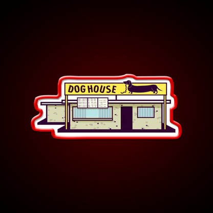 Dog House Albuquerque Fast Food Led Neon Sign For Burger Place Rgb Color - Shineneon