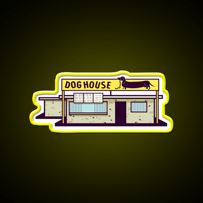 Dog House Albuquerque Fast Food Led Neon Sign For Burger Place Rgb Color - Shineneon