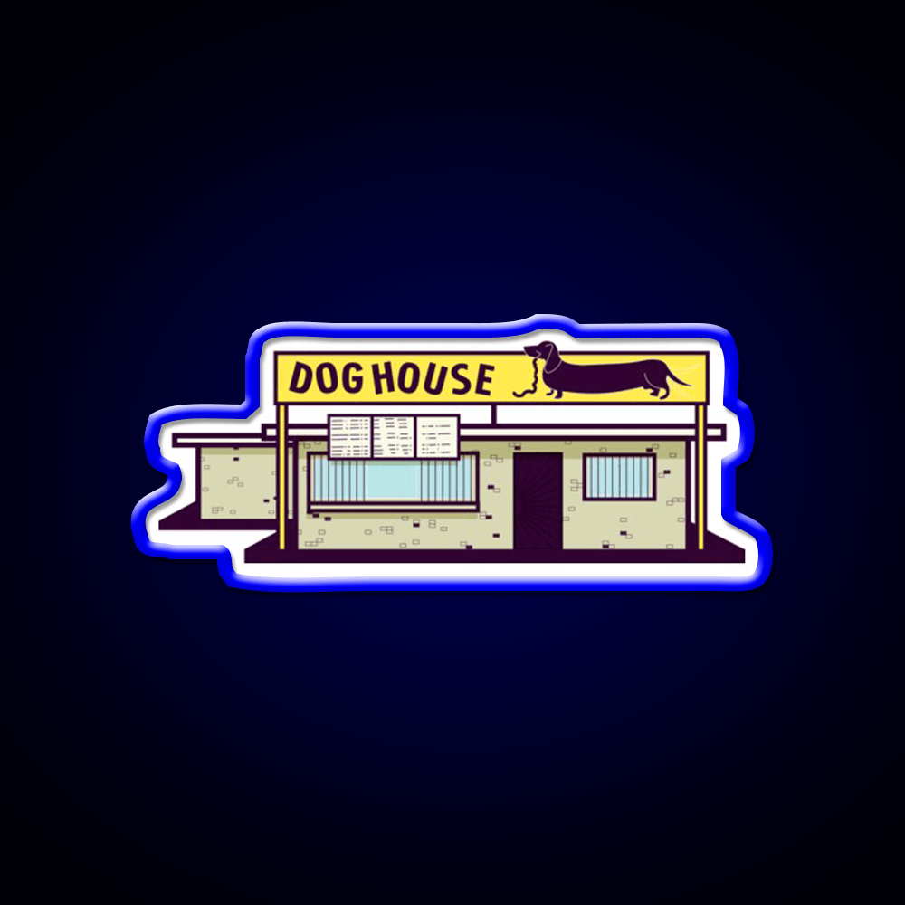 Dog House Albuquerque Fast Food Led Neon Sign For Burger Place Rgb Color - Shineneon
