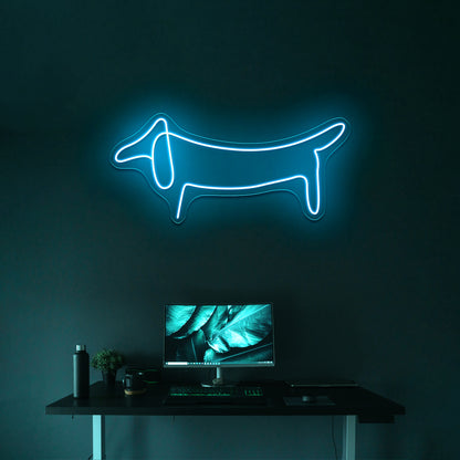 Dog Line Art Wall Artwork Neon Signs