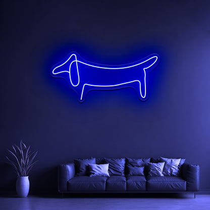 Dog Line Art Wall Artwork Neon Signs