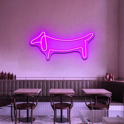 Dog Line Art Wall Artwork Neon Signs