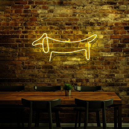 Dog Line Art Wall Artwork Neon Signs