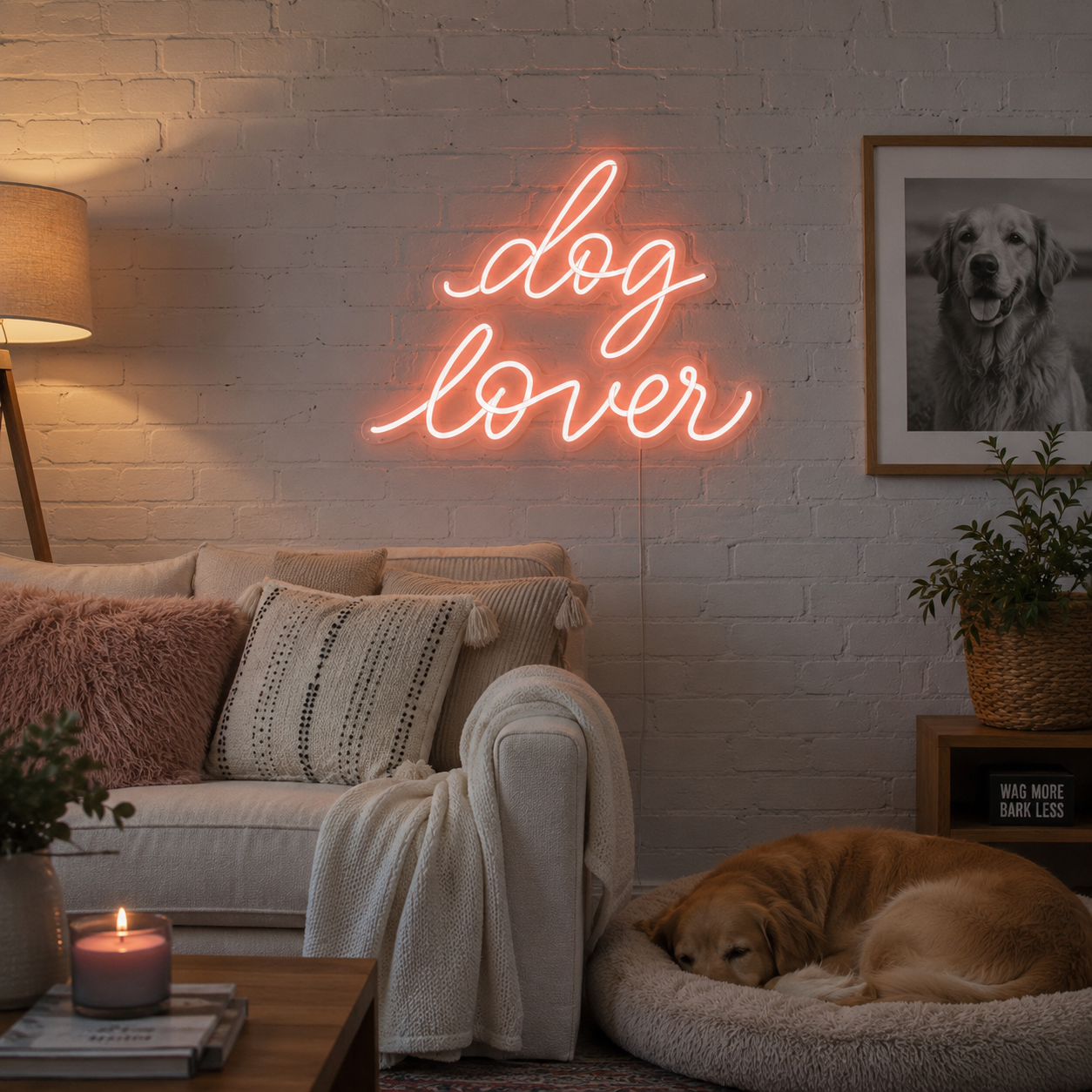 Dog Lover LED Neon Sign - 02 High-Converting Product Image
