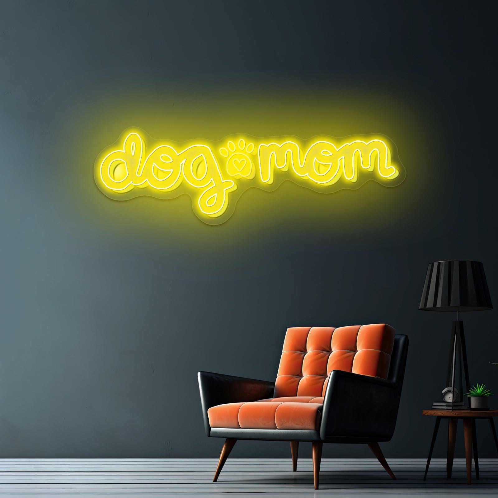 Dog Mom Purple Lettering Neon Signs - Shineneon