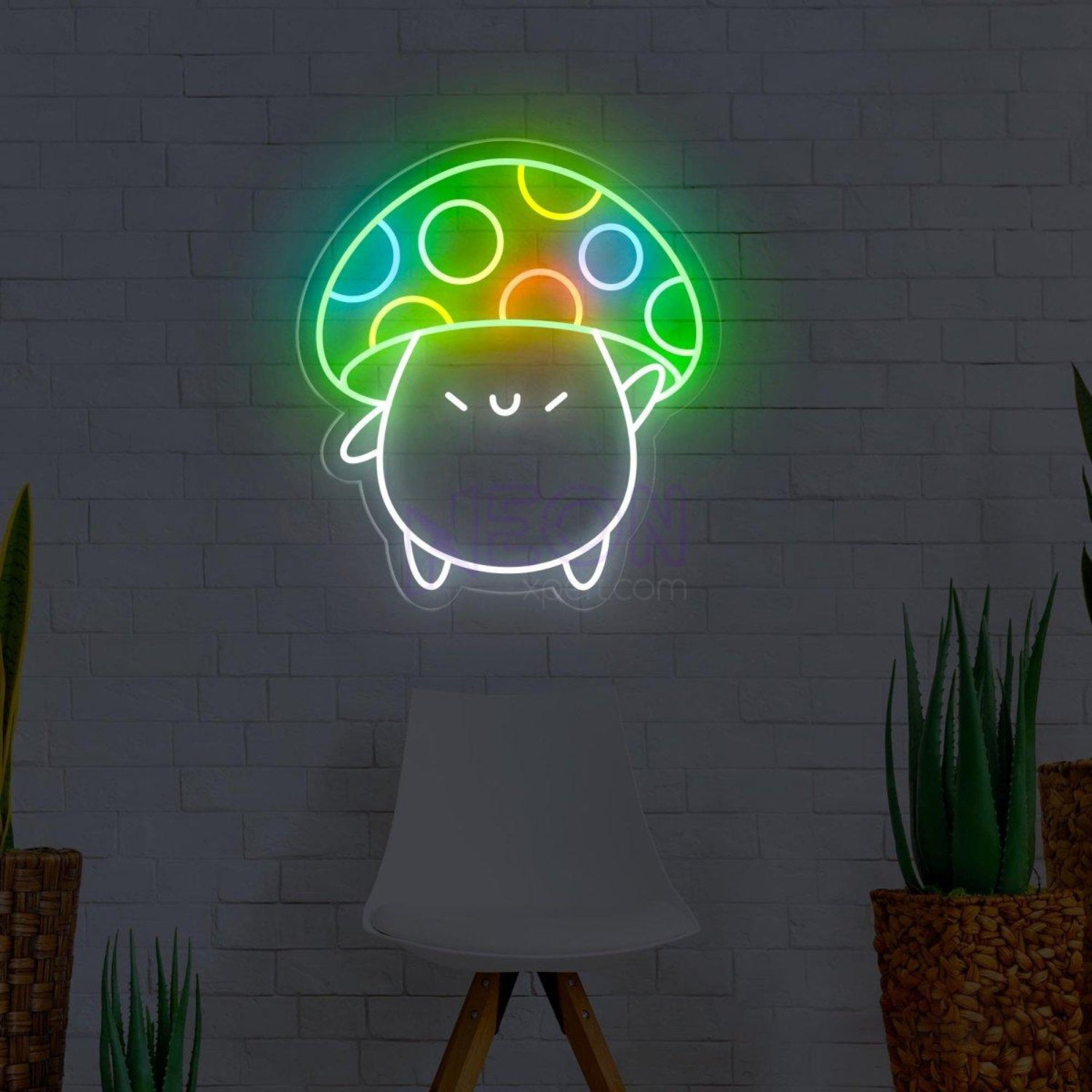 Dog Mushroom Cartoon Led Neon Sign For Pet Lovers Kids Room Decor | Shineneon