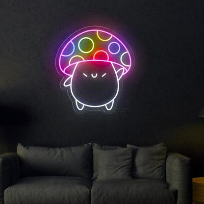 Dog Mushroom Cartoon Led Neon Sign For Pet Lovers Kids Room Decor | Shineneon