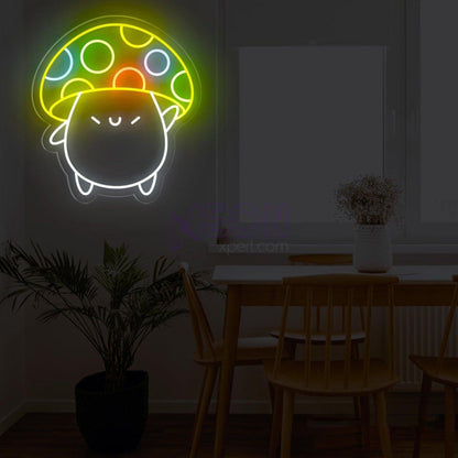 Dog Mushroom Cartoon Led Neon Sign For Pet Lovers Kids Room Decor | Shineneon