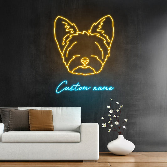 Dog Name Neon Sign