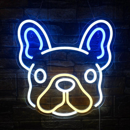 Dog Paw Animal Patterns Pink Blue Led Neon Sign For Indoor Pet Decor | Shineneon