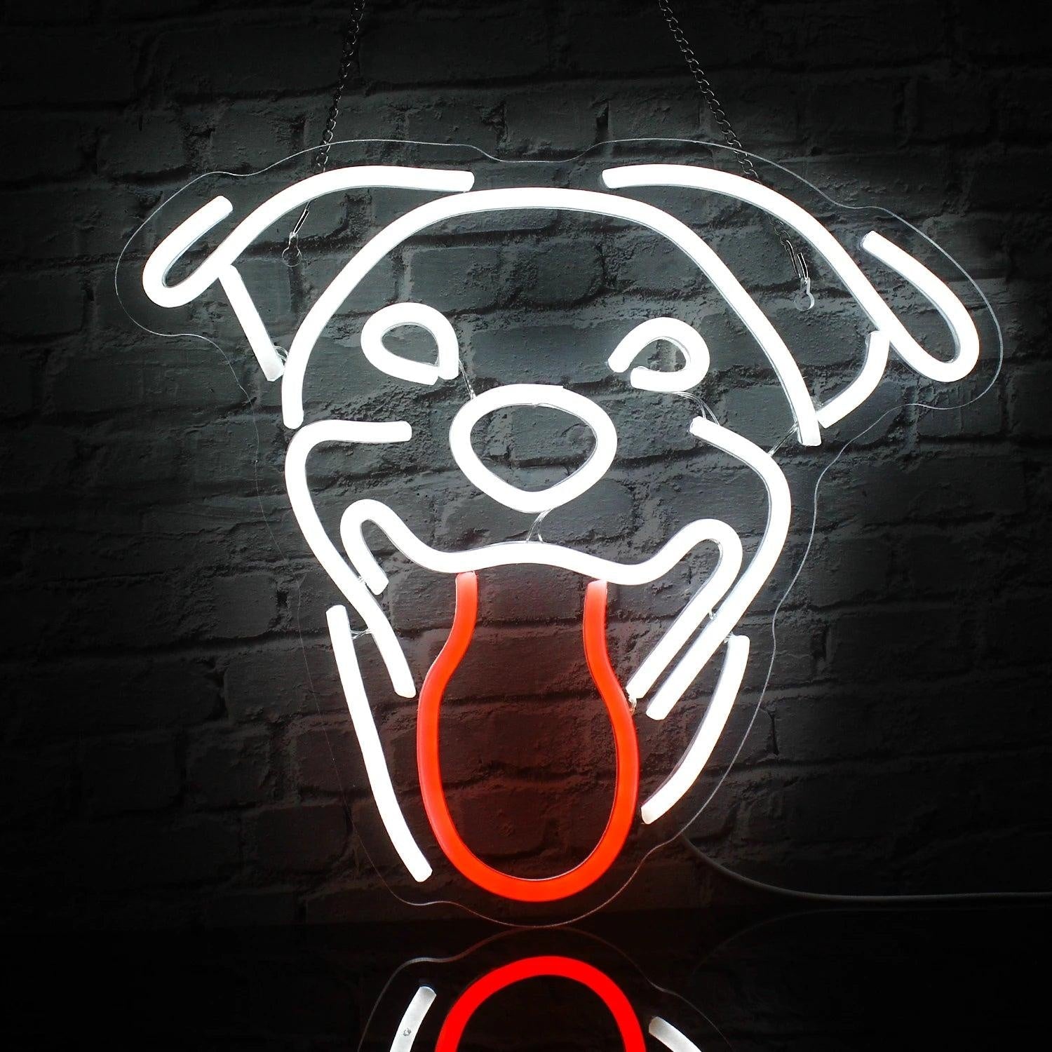 Dog Paw Animal Patterns Pink Blue Led Neon Sign For Indoor Pet Decor | Shineneon