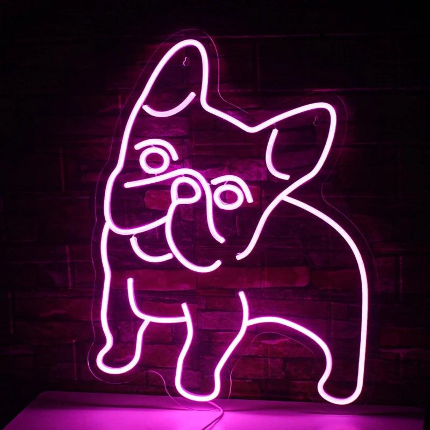 Dog Pink French Bulldog Led Neon Sign For Pet-Themed Home Decor Pet Shop | Shineneon