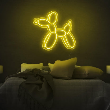Dog V1 White Balloon Led Neon Sign For Bedroom Wall Decor | Shineneon