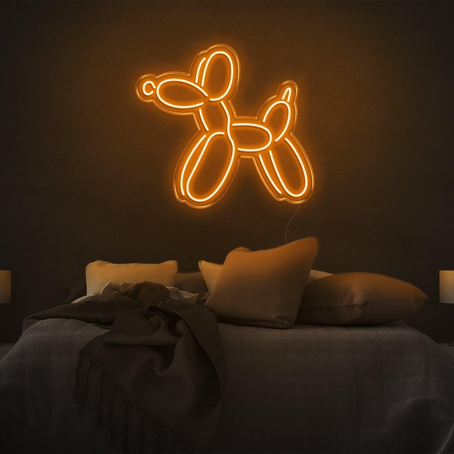 Dog V1 White Balloon Led Neon Sign For Bedroom Wall Decor | Shineneon