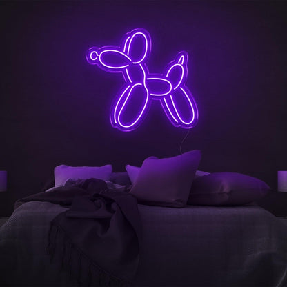 Dog V1 White Balloon Led Neon Sign For Bedroom Wall Decor | Shineneon