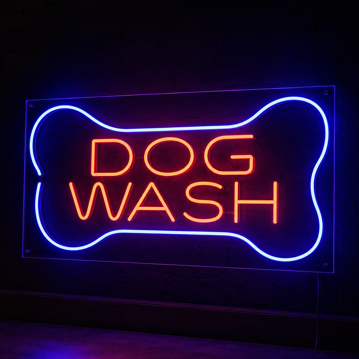 Dog Wash LED Neon Sign - 01 Original Product Image