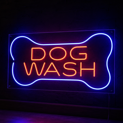 Dog Wash LED Neon Sign - 01 Original Product Image