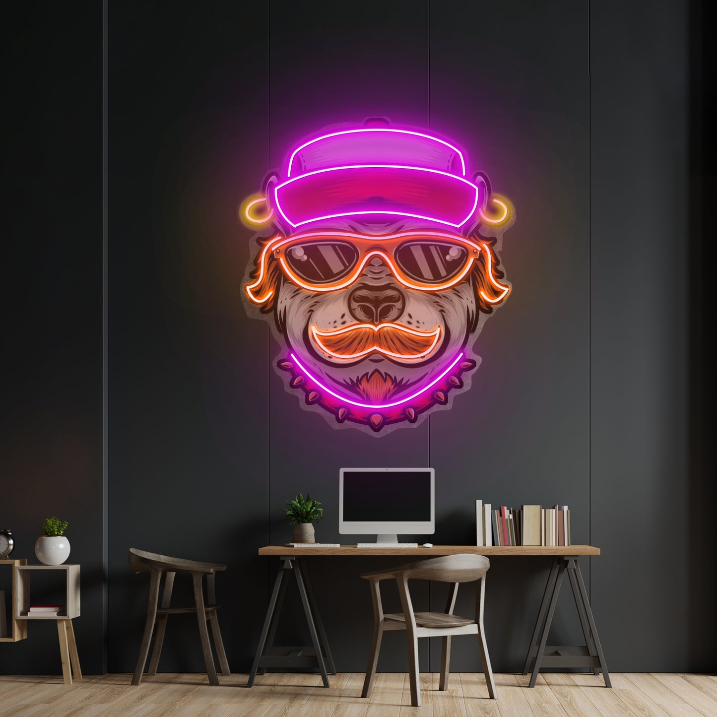 Dog Wearing Sunglasses Led Neon Sign Light Custom Led Signs