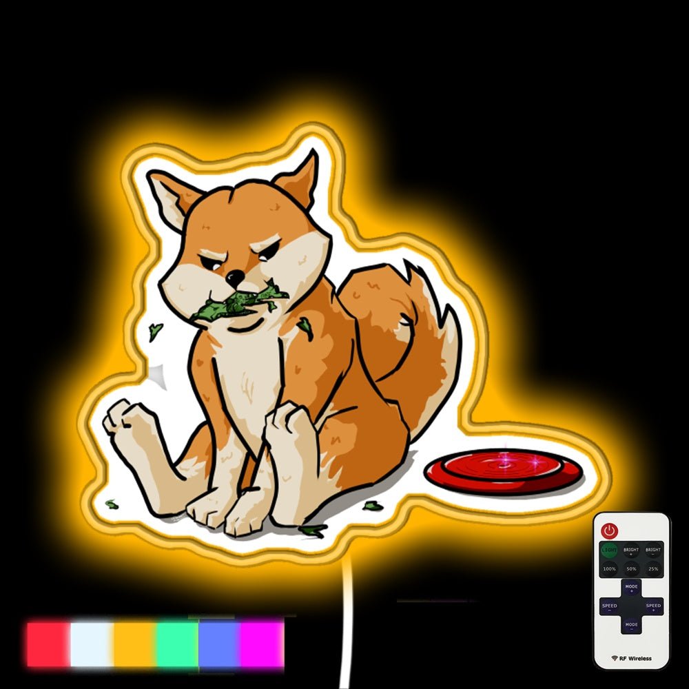Doge Eating Money Led Neon Sign - Shineneon