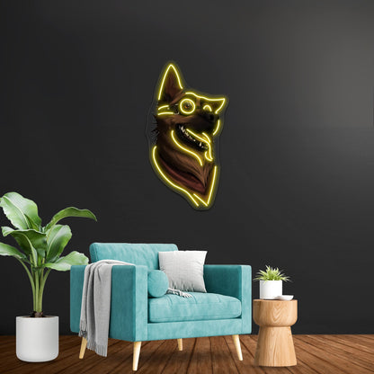 Dogmeat Graphic Artwork Affordable Custom Neon Signs - Shineneon