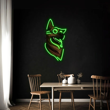 Dogmeat Graphic Artwork Affordable Custom Neon Signs - Shineneon
