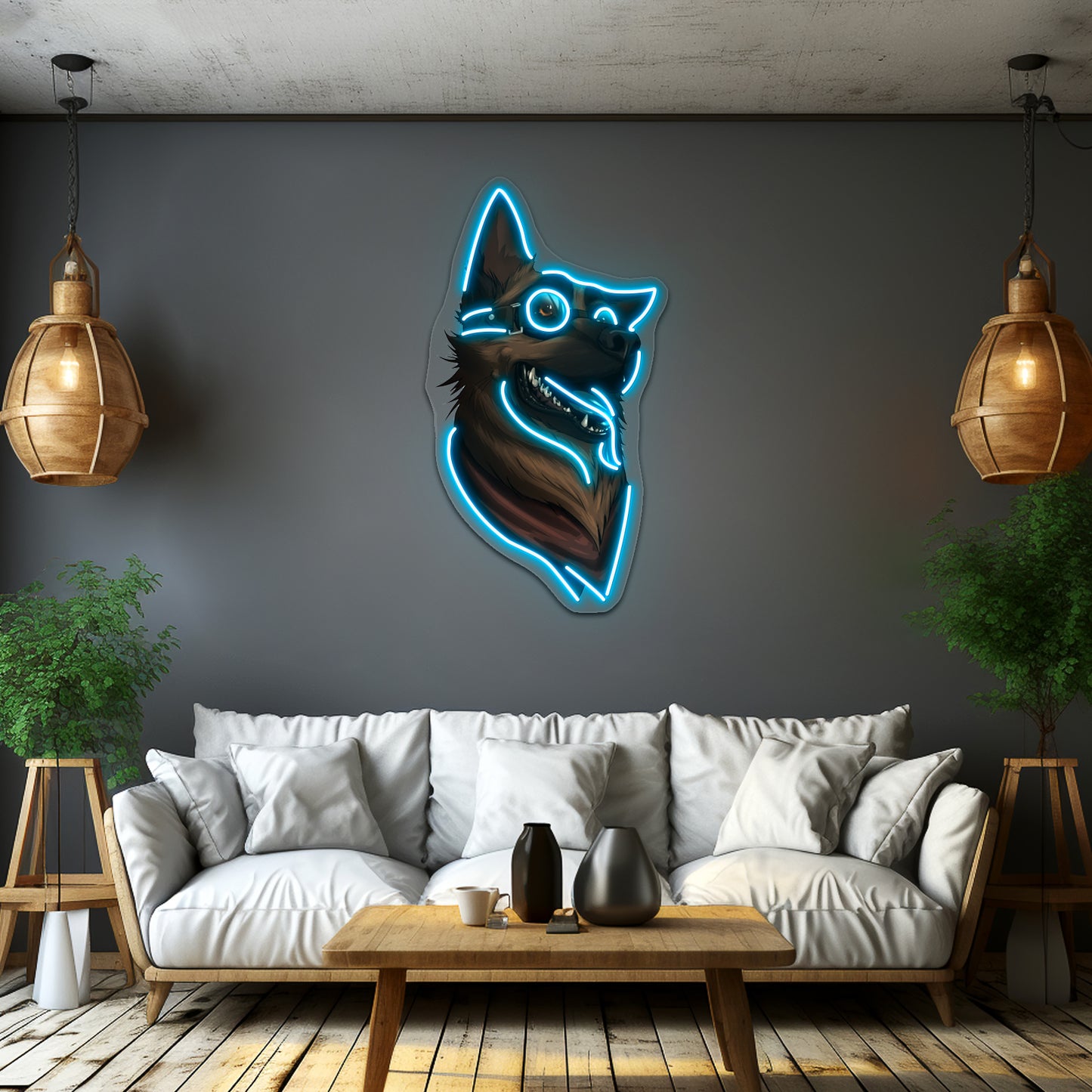 Dogmeat Graphic Artwork Affordable Custom Neon Signs