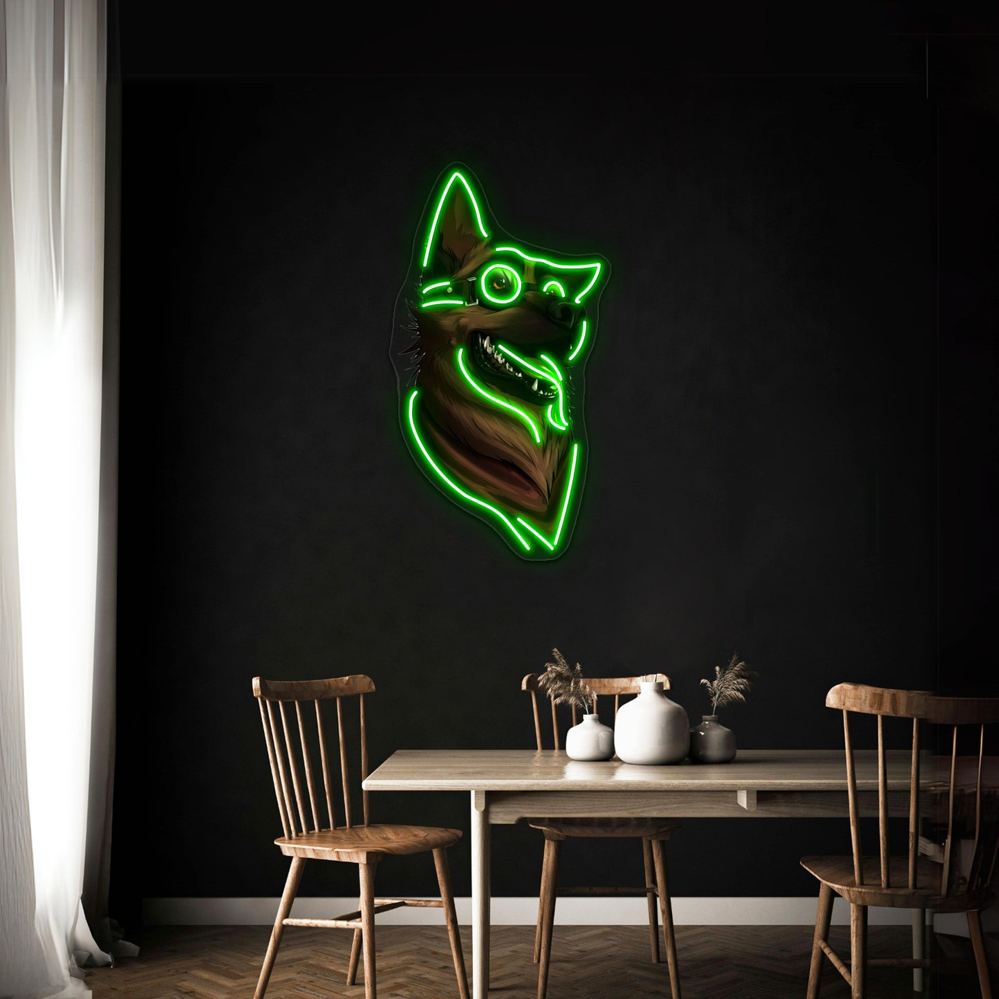 Dogmeat Graphic Artwork Affordable Custom Neon Signs