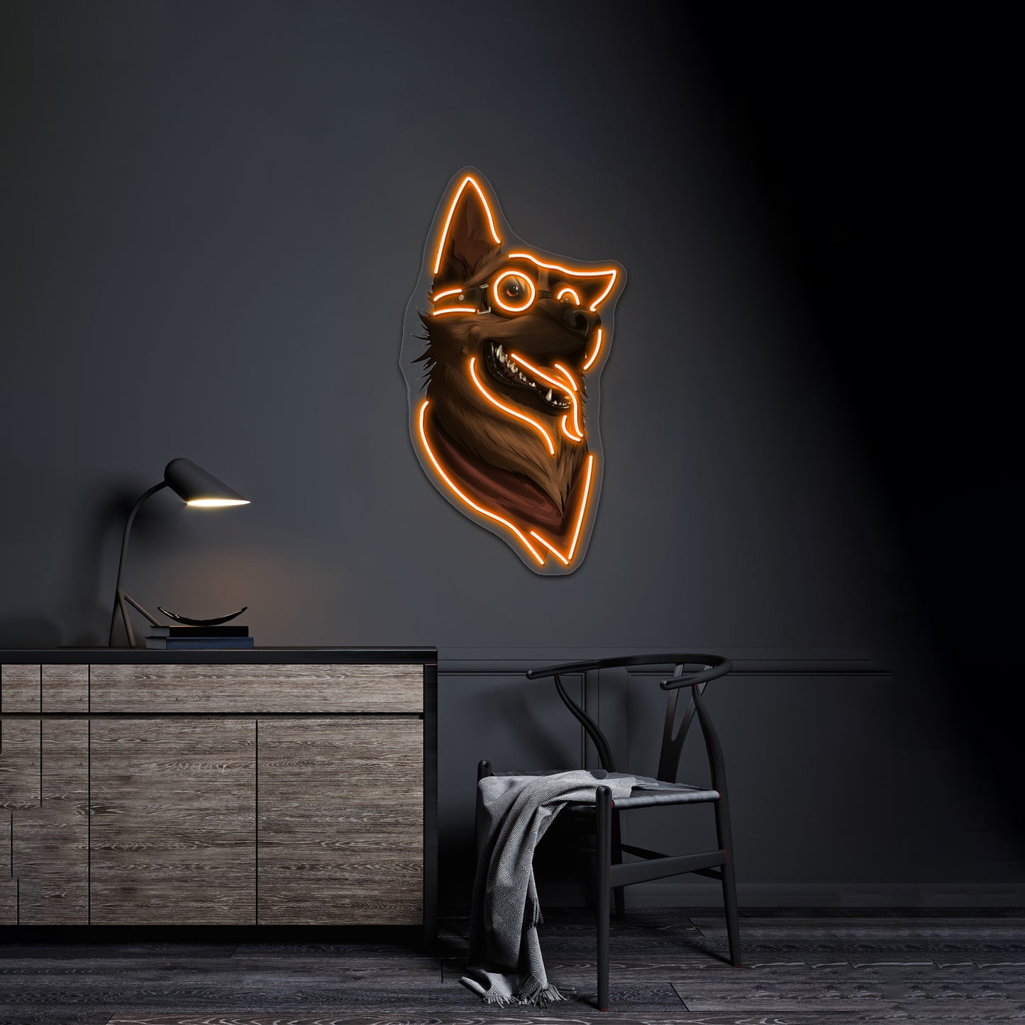 Dogmeat Graphic Artwork Affordable Custom Neon Signs