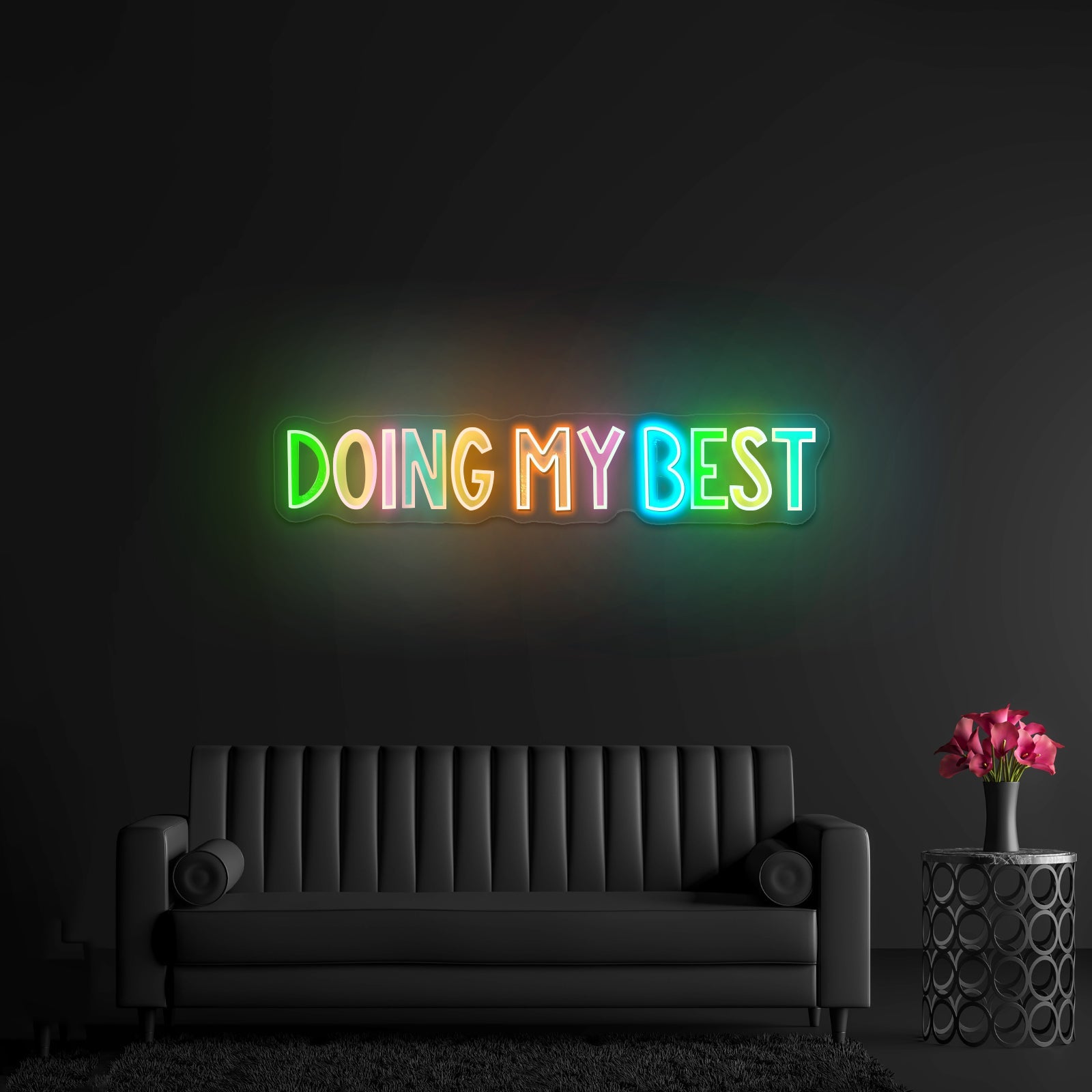 Doing My Best Positivity Lettering Neon Signs - Shineneon