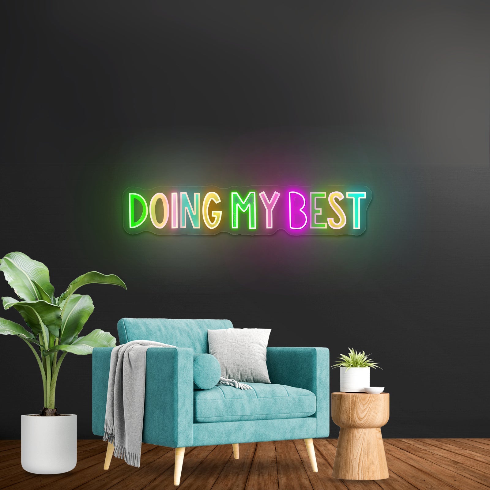 Doing My Best Positivity Lettering Neon Signs - Shineneon