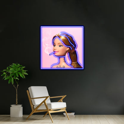 Doll Grown Up Artwork Affordable Custom Neon Signs