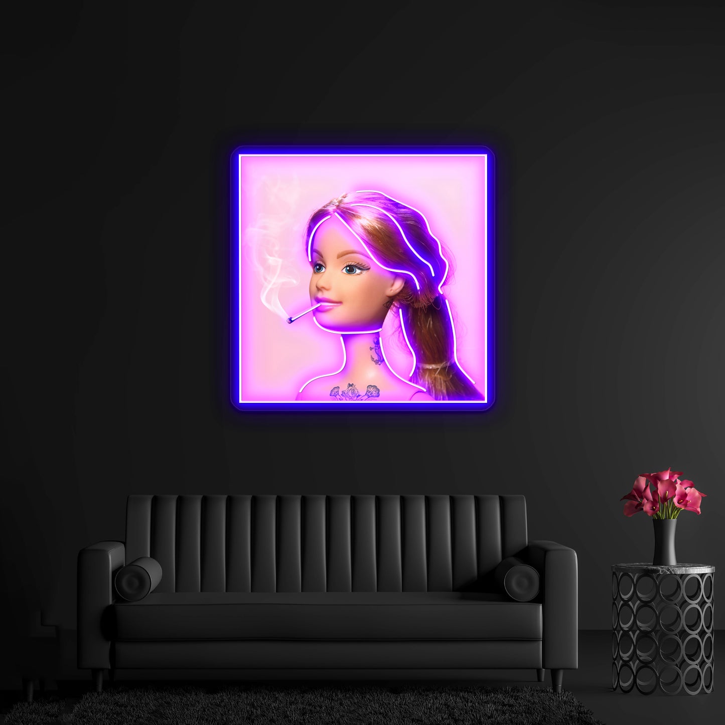 Doll Grown Up Artwork Affordable Custom Neon Signs