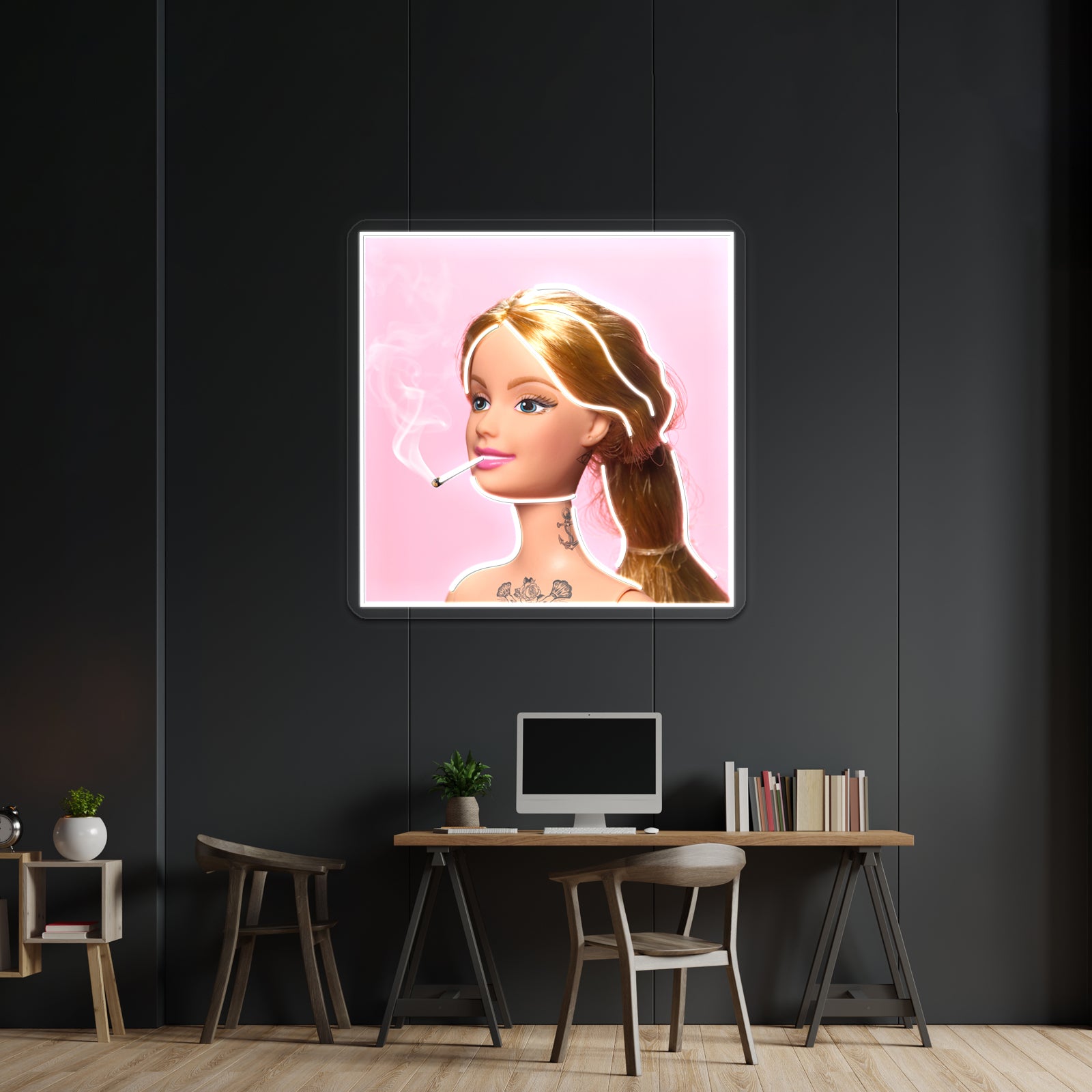 Doll Grown Up Artwork Affordable Custom Neon Signs | Shineneon