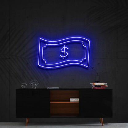 Dollar Bill Led Neon Sign For Wealth Themed Decor | Shineneon