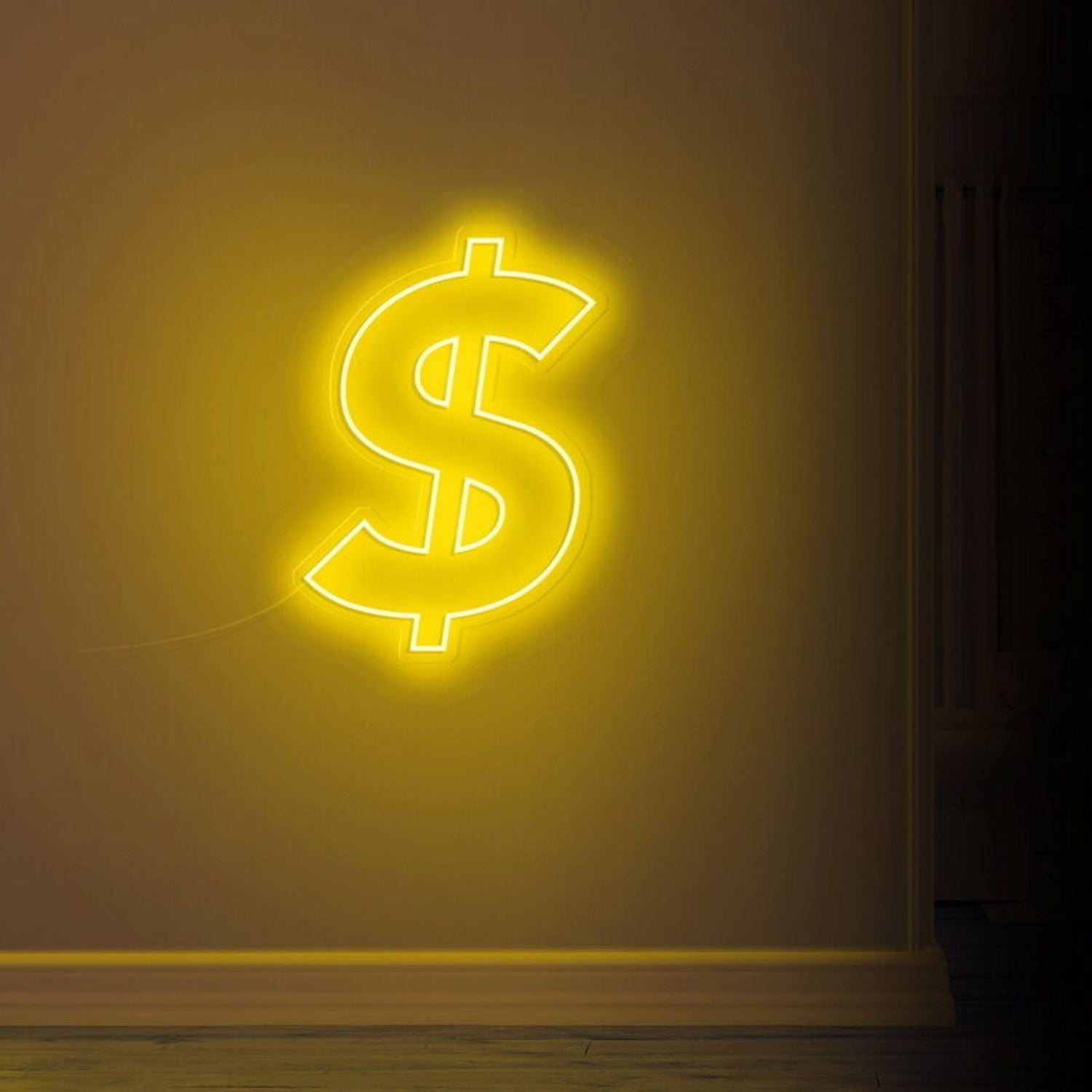 Dollar Sign Led Neon Sign For Financial-Themed Decor | Shineneon