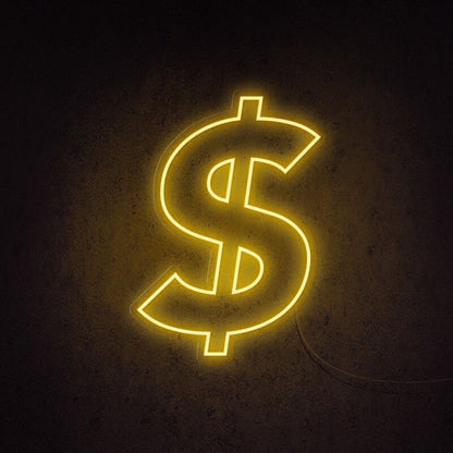 Dollar Sign Led Neon Sign For Financial-Themed Decor | Shineneon