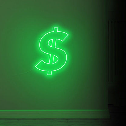 Dollar Sign Led Neon Sign For Financial-Themed Decor | Shineneon