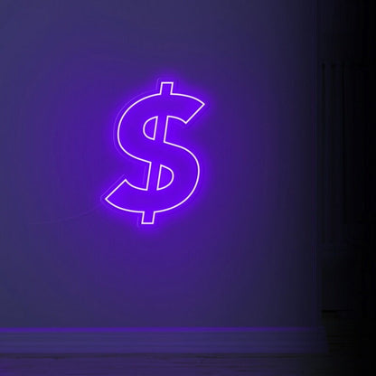 Dollar Sign Led Neon Sign For Financial-Themed Decor | Shineneon