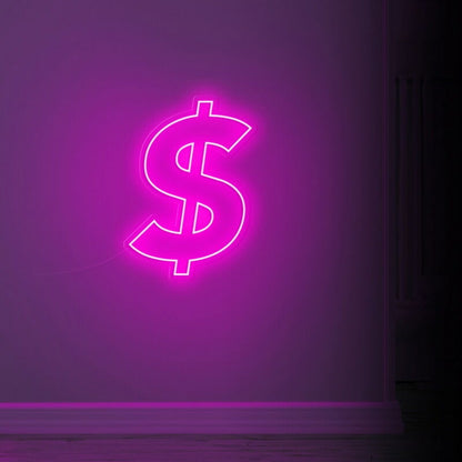 Dollar Sign Led Neon Sign For Financial-Themed Decor | Shineneon