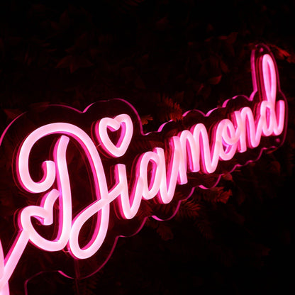 Dolled By Diamond Red Led Neon Sign - Shineneon