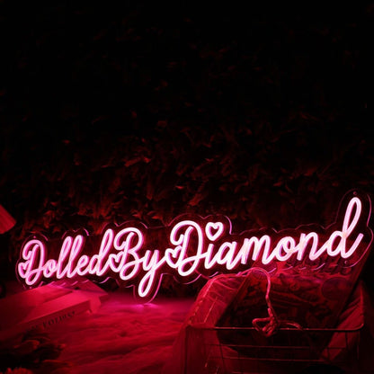 Dolled By Diamond Red Led Neon Sign - Shineneon