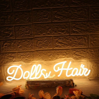 Dolls Hair Yellow Led Neon Sign - Shineneon