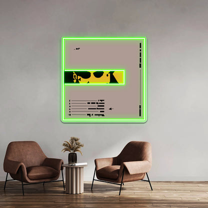 Dominic Fike Dont Forget About Me Abstract Cover Art Wall Artwork Neon Signs