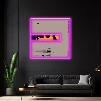 Dominic Fike Dont Forget About Me Abstract Cover Art Wall Artwork Neon Signs