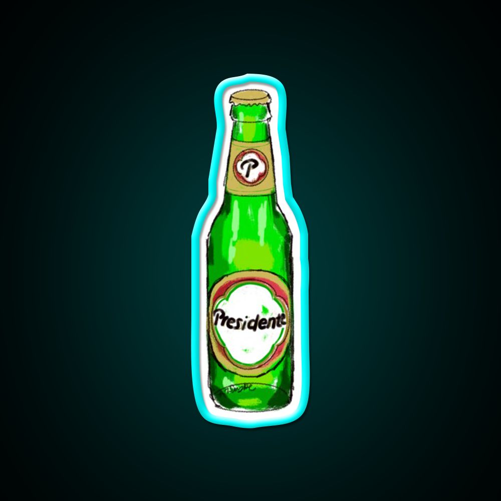 Dominican Beer Dominican Republic Beer Bar Decor Led Neon Sign Rgb Color - Size and dimension reference